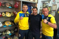 Олександр Хіжняк та збірна України з боксу в Академії Боксу А. Котельника, 2018р.